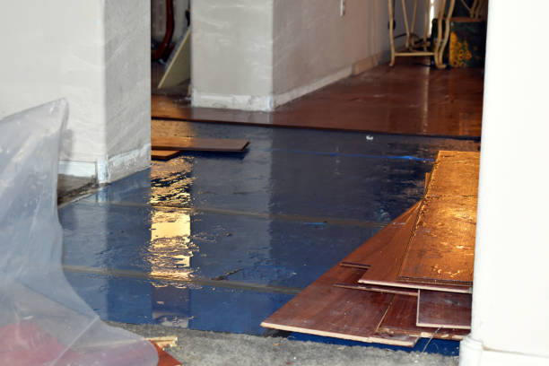 Professional Emergency Water Damage Restoration technician working in Colcord, OK